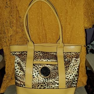 Treviso Large Cheetah Tote Shopper Handbag